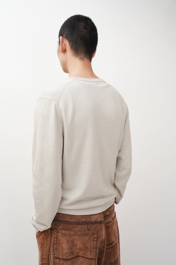 "Brooks Brothers" -SILK/COTTON V/N Knit Sweater-