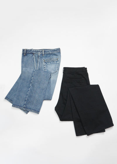 -DYLAN FLARED DENIM PANTS- [BLACK]