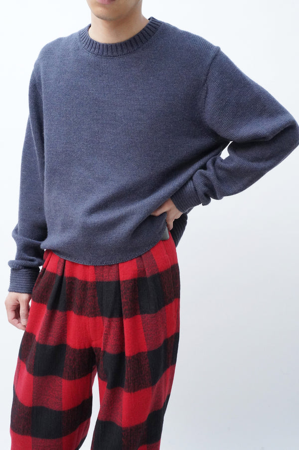 "HELMUT LANG" -Designed Wool Knit Sweater-