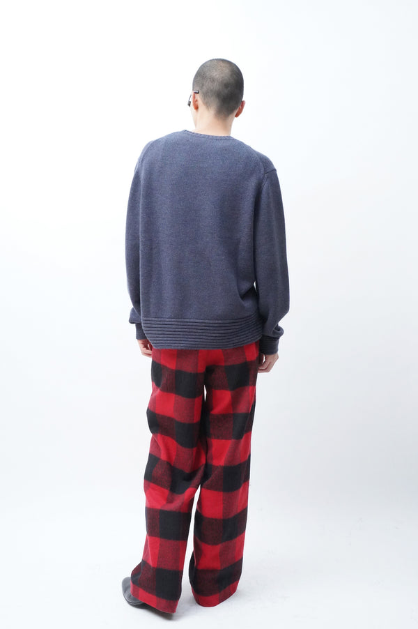 "HELMUT LANG" -Designed Wool Knit Sweater-