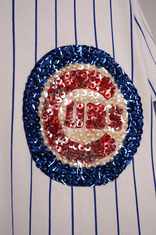 80's "CHICAGO CUBS" -Spangle Logo S/S Baseball Shirts-