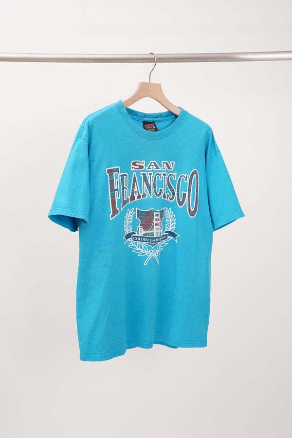 90's "SOFFE'S“ -"Golden Gate Bridge" Print S/S Tee-