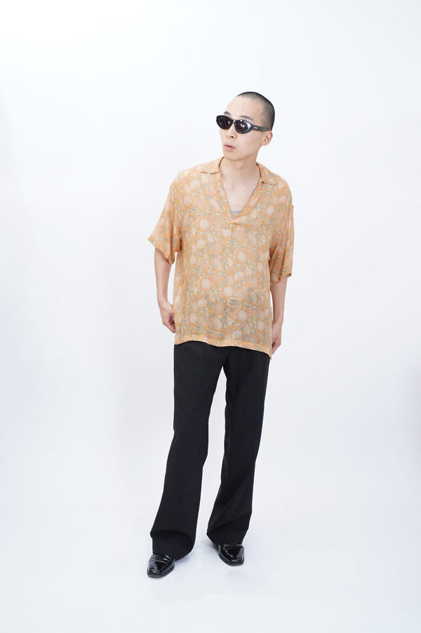 MADAN -Silk Chiffon Skipper Shirt-