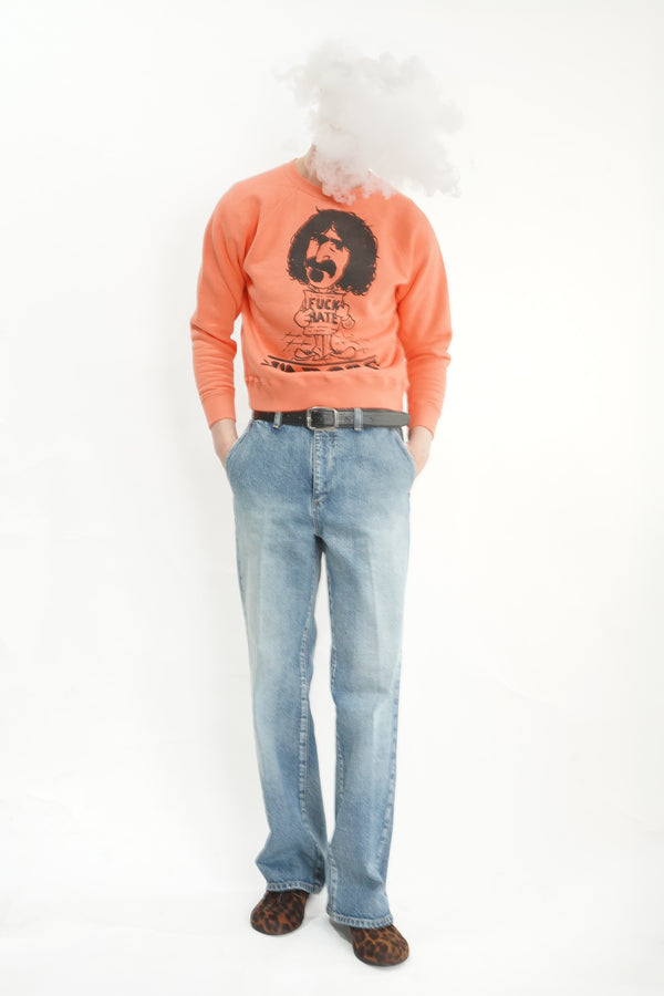 -DYLAN FLARED DENIM PANTS- [WASHED BLUE]