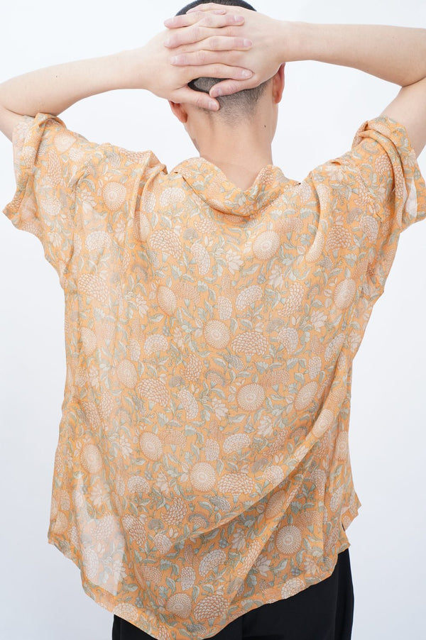 MADAN -Silk Chiffon Skipper Shirt-