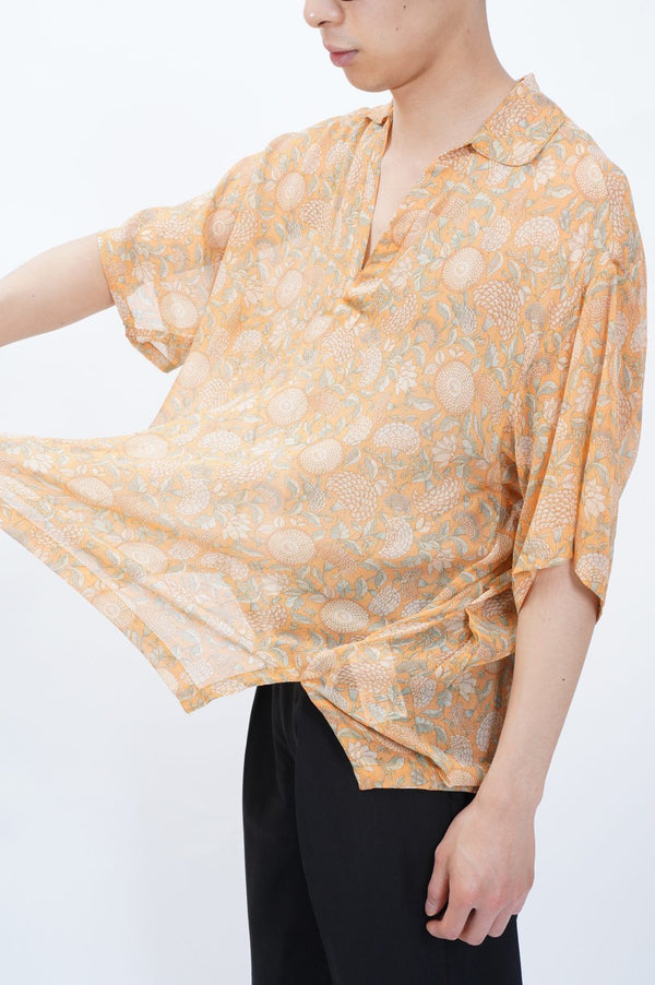 MADAN -Silk Chiffon Skipper Shirt-