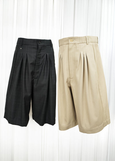 -Ultrawidepleated Shorts-