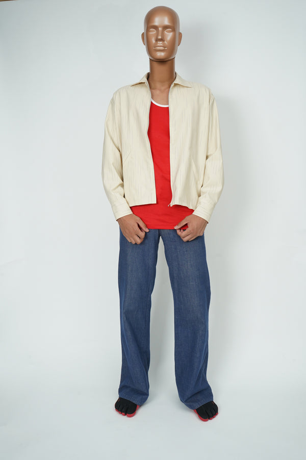 70's "METRO DIRECTIONS" -Flare Sailor Denim Pants-