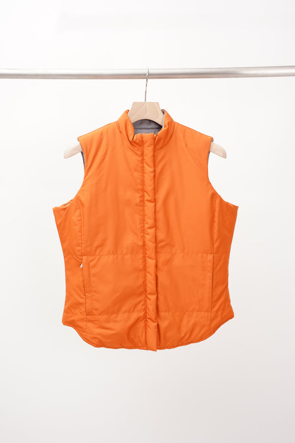 90's "Levi's SILVER TAB" -Padded Zip Up Vest (Reversible)-