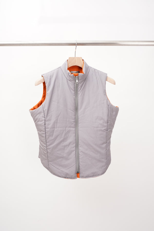 90's "Levi's SILVER TAB" -Padded Zip Up Vest (Reversible)-