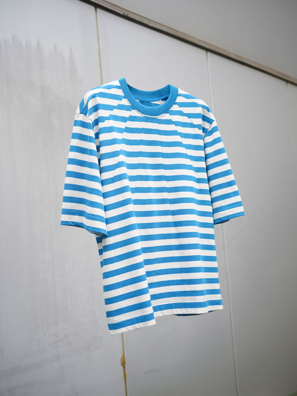 "Aris Tatalovich" -DART NECK STRIPE T-SHIRT-