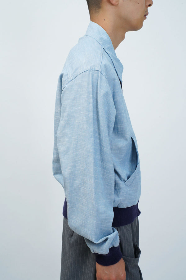 60's "WIND WARD" -"KASURI" Cotton Zip-up Blouson-