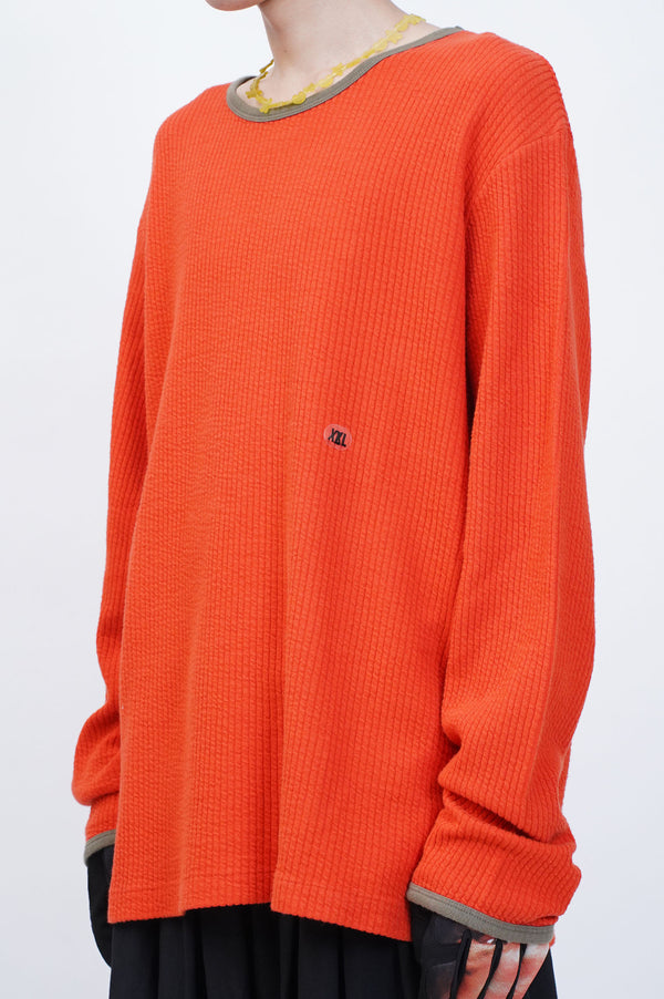90's "POLO SPORT RALPH LAUREN" -Rib Knit L/S Tee(DEADSTOCK)-