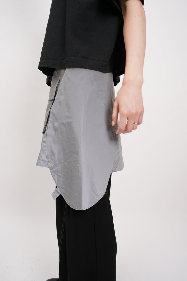 "MISBHV" -Metalic Wrap Skirt-