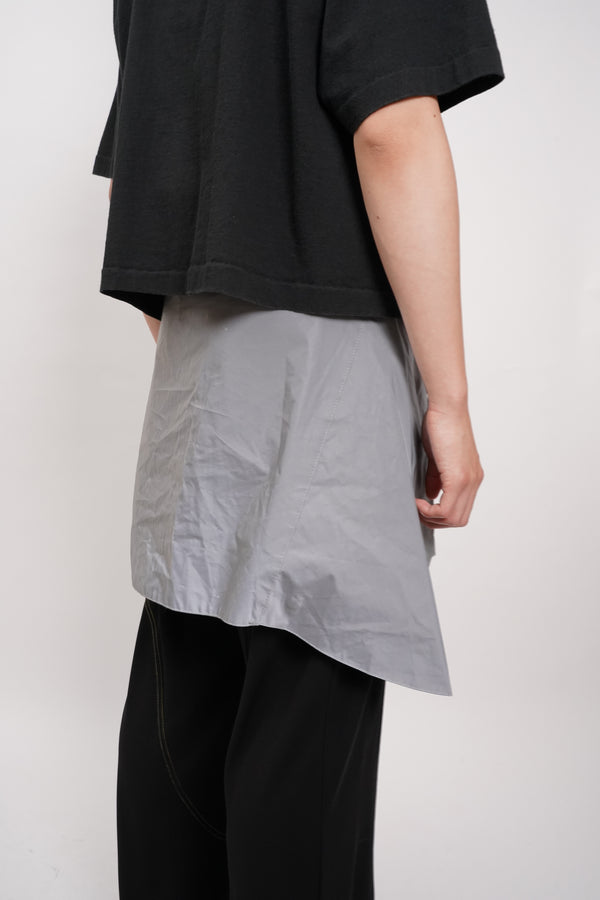 "MISBHV" -Metalic Wrap Skirt-