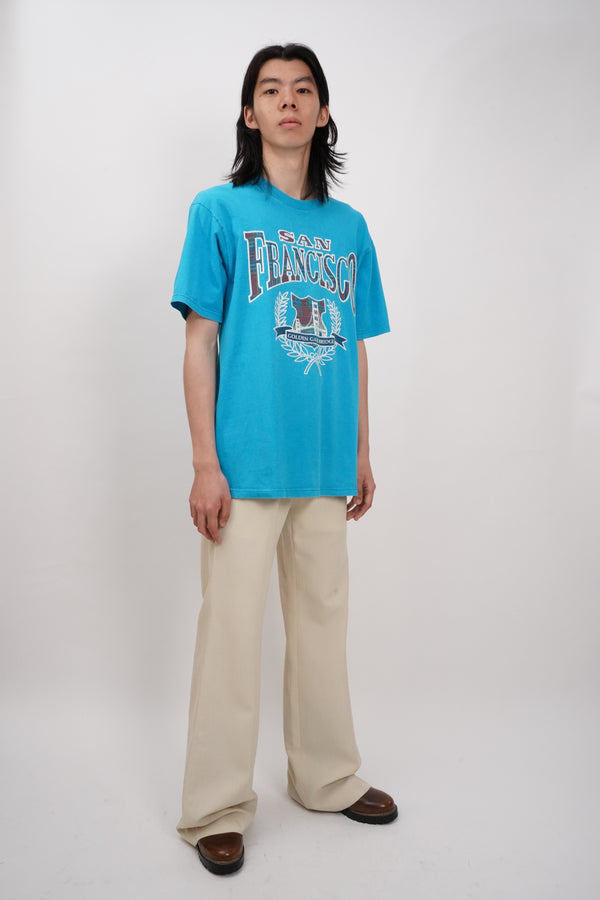 70's "UNKNOWN" -Gabardine Flare Pants-