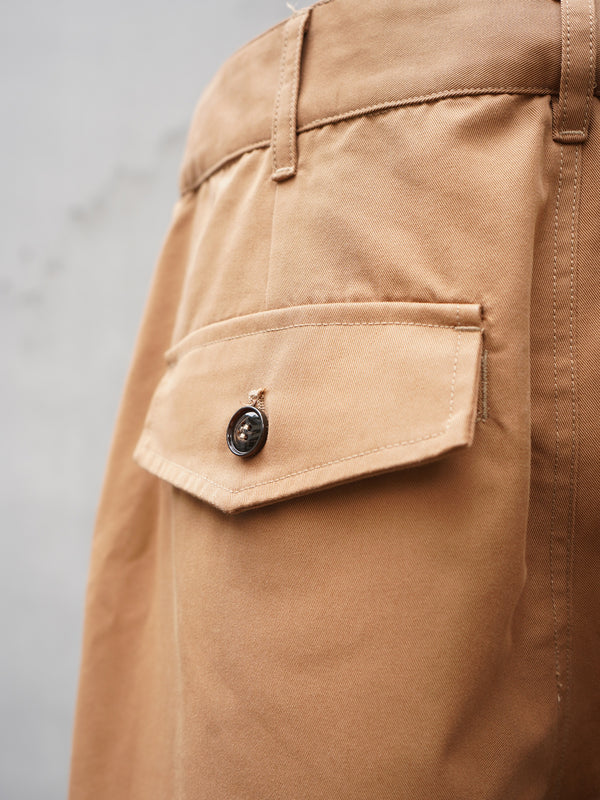 "Aris Tatalovich" -RIPPED SHORTS- [BROWN]
