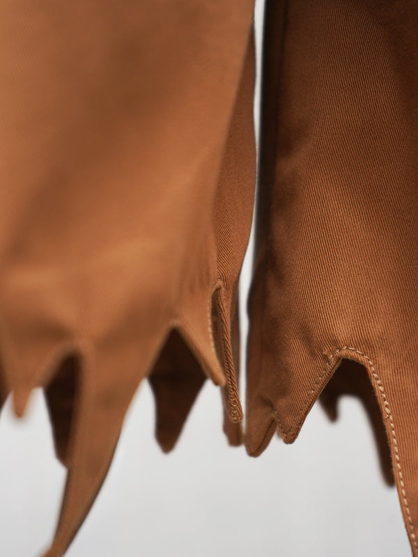 "Aris Tatalovich" -RIPPED SHORTS- [BROWN]