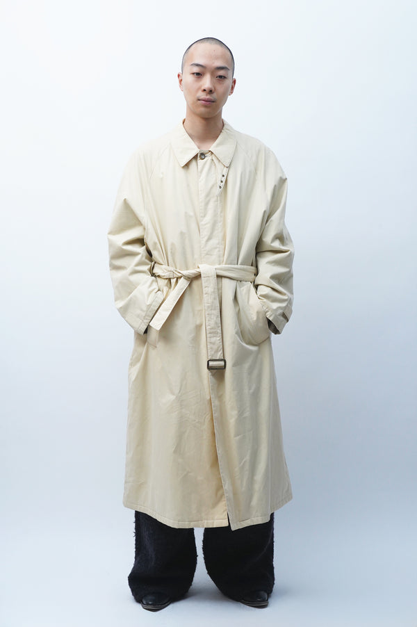 90's "GIORGIO ARMANI" -Cotton Padded Soutien Collar Coat-