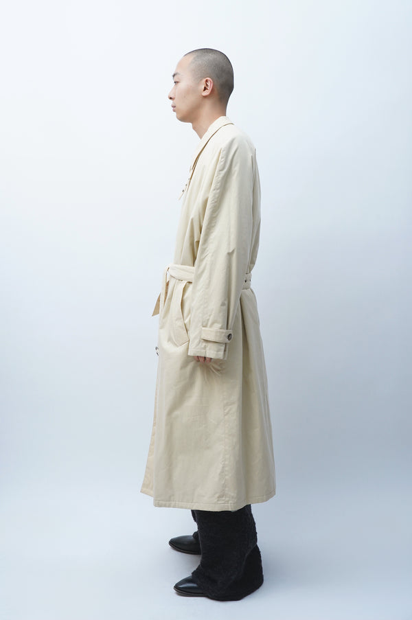 90's "GIORGIO ARMANI" -Cotton Padded Soutien Collar Coat-