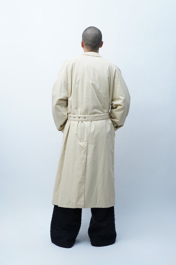90's "GIORGIO ARMANI" -Cotton Padded Soutien Collar Coat-