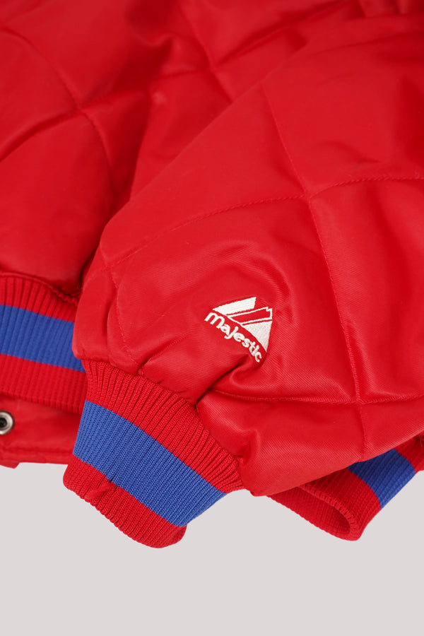 "Hardwood Classics (Majestic)" -76ers Nylon Padding Stadium Jacket-