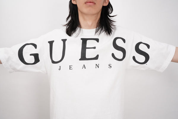 90's "GUESS" -Logo Print S/S Tee-