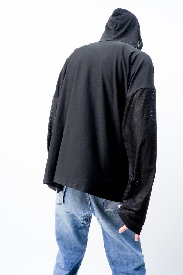 -JUSTIN- [Mesh pullover hoodie]