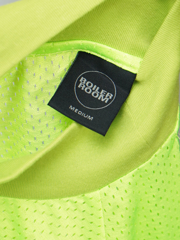 "BOILER ROOM" -Polyester Mesh L/S Mock Neck Tee-