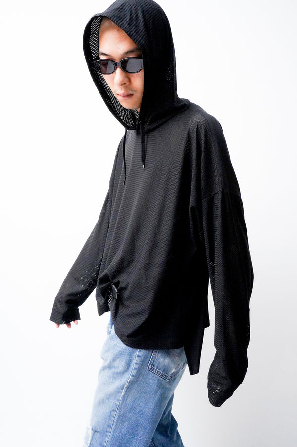 -JUSTIN- [Mesh pullover hoodie]