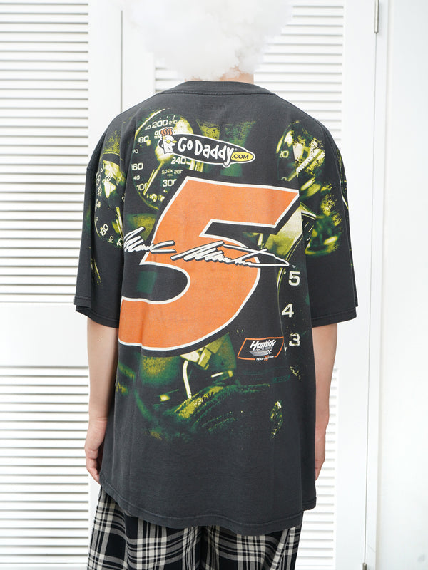 "NASCAR × GoDaddy × Hendrick" -All-over Printed S/S Tee-