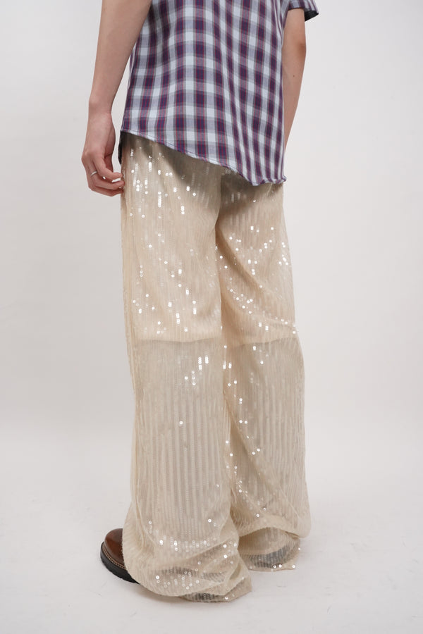 "UNKNOWN" -Spangle Design Pants-