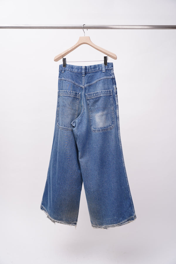 90's "26 RED" -Baggy Flair Denim Pants-