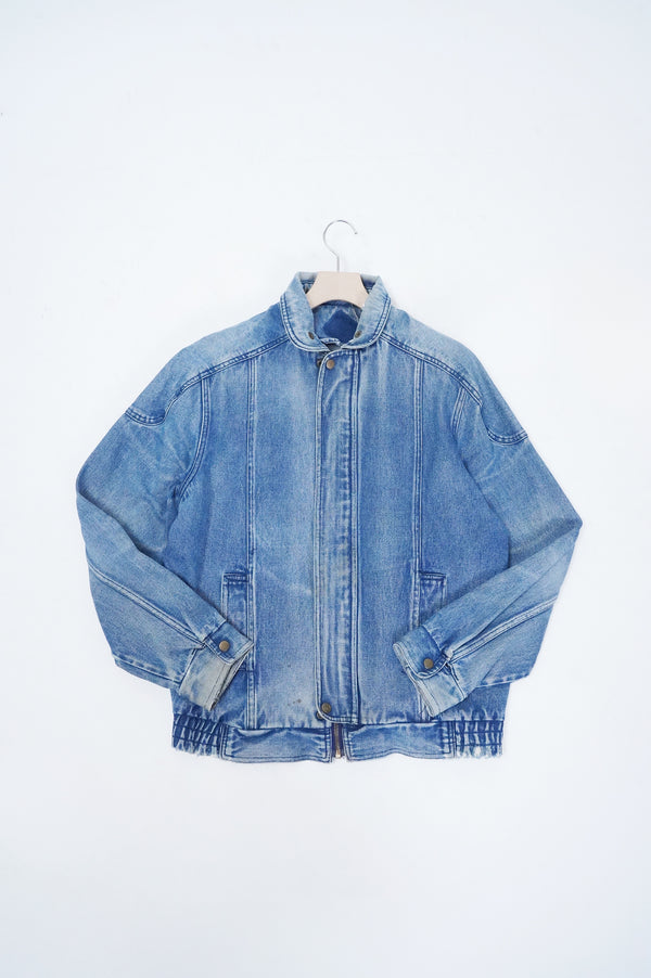 80'S "UNKNOWN" -Denim Zip up Jacket-