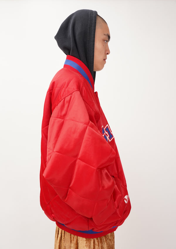 "Hardwood Classics (Majestic)" -76ers Nylon Padding Stadium Jacket-