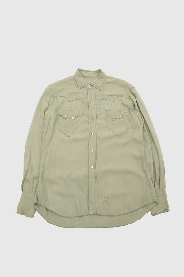 60's "UNKNOWN" -Rayon Western Shirts-