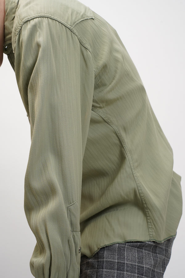 60's "UNKNOWN" -Rayon Western Shirts-