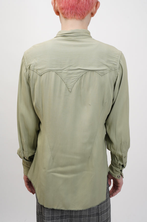 60's "UNKNOWN" -Rayon Western Shirts-