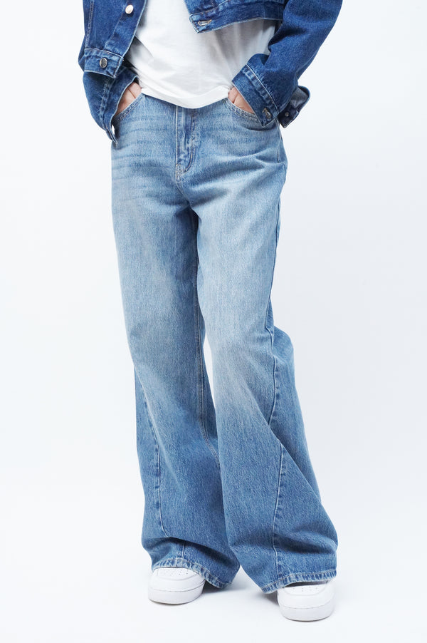 "Unknown" -Designed Wide Denim Pants-