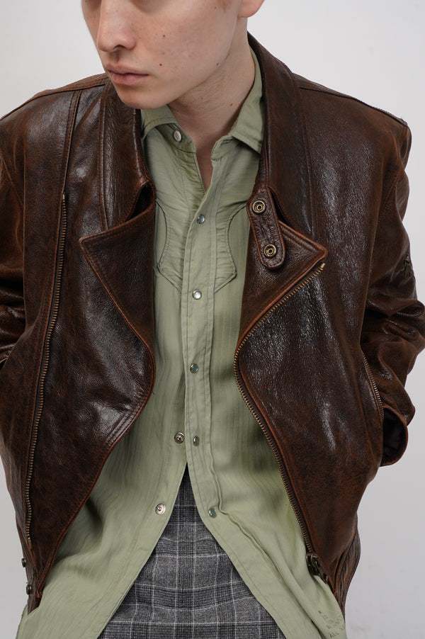 60's "UNKNOWN" -Rayon Western Shirts-