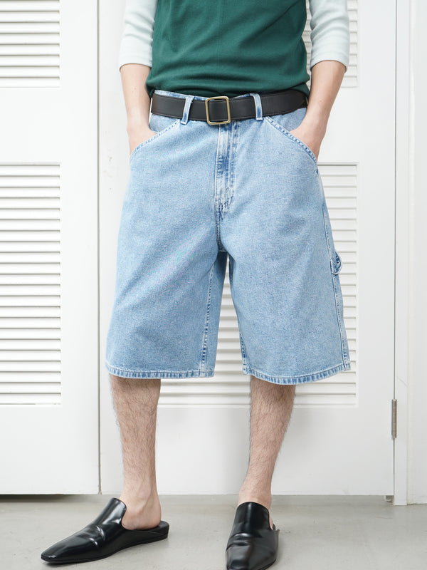 90's "Levi's L2" -Baggy Denim Painter Shorts-