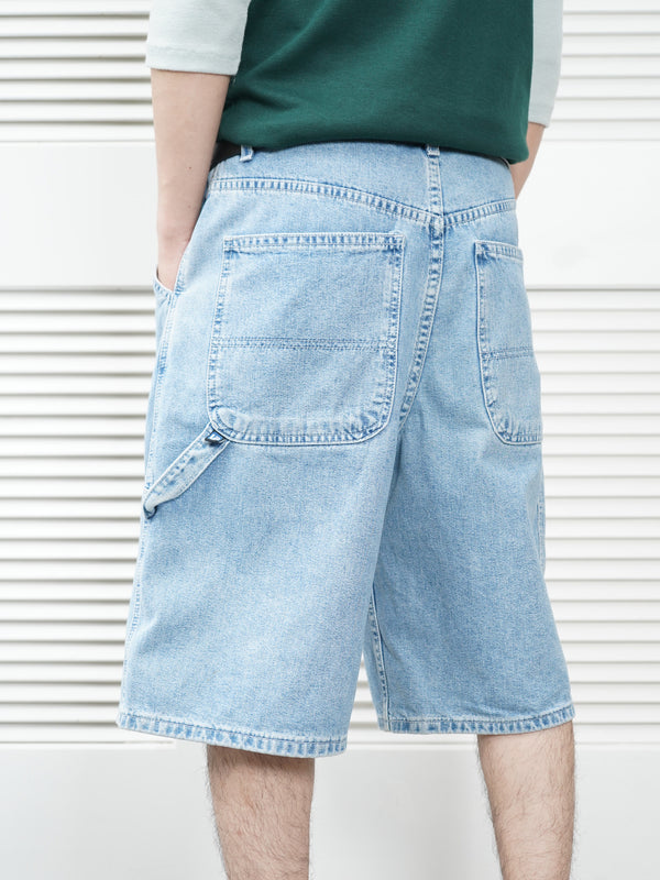 90's "Levi's L2" -Baggy Denim Painter Shorts-