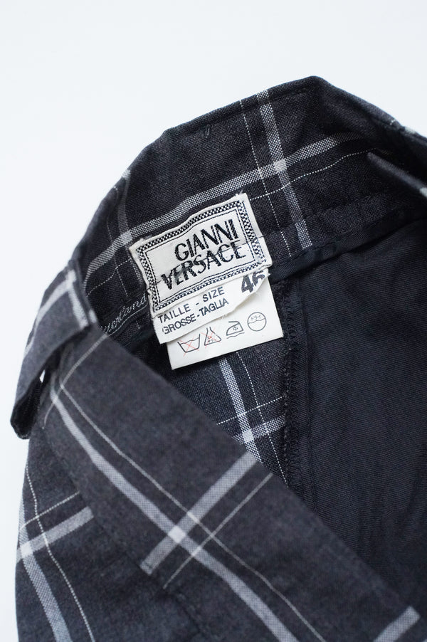 80-90s "GIANNI VERSACE" -3tuck Wool Slacks