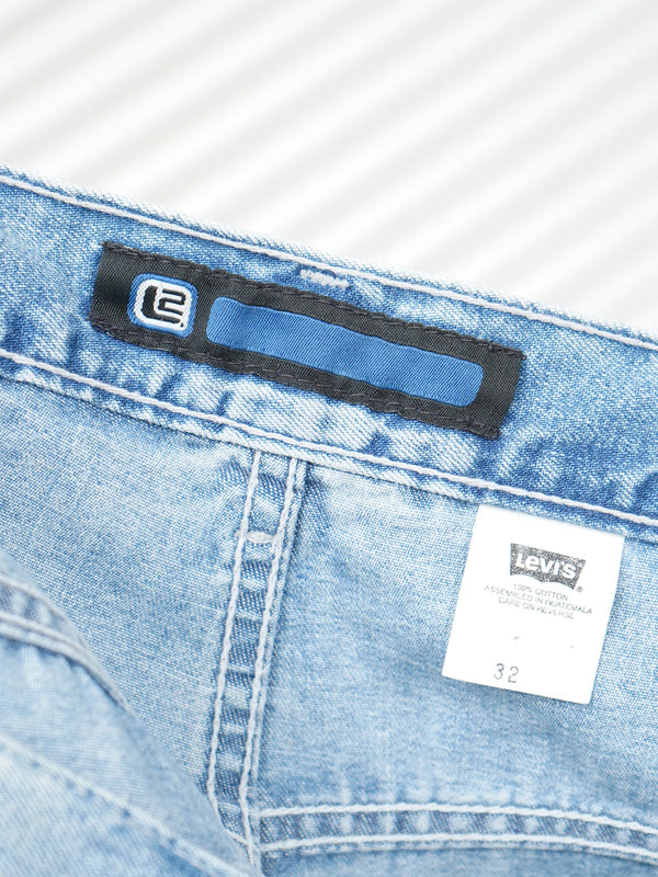 90's "Levi's L2" -Baggy Denim Painter Shorts-