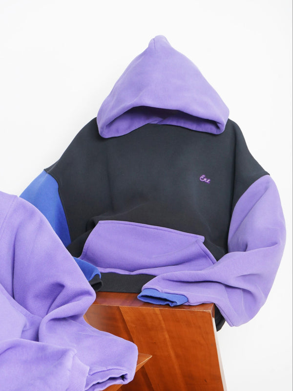 -COLOR BLOCK HOODIE-