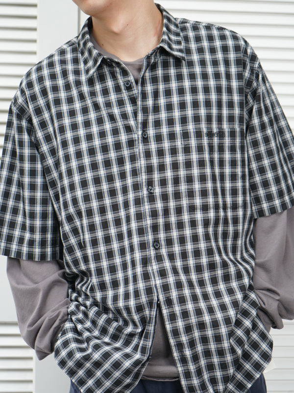 "SUPREME" -Check Pattern S/S Shirts-