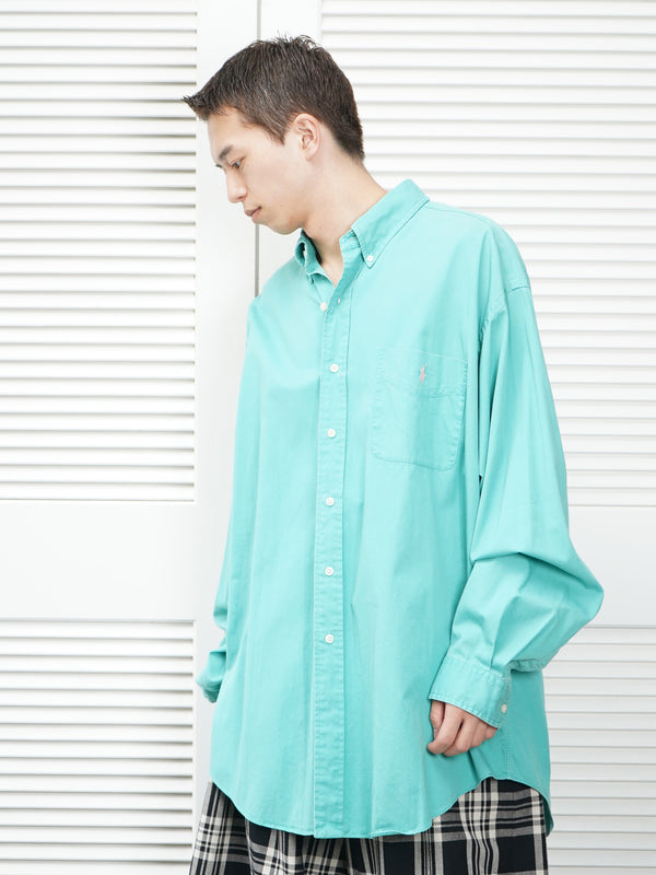 90's "Ralph Lauren" -"BLAKE" Cotton B.D. Shirt-