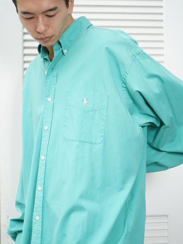 90's "Ralph Lauren" -"BLAKE" Cotton B.D. Shirt-