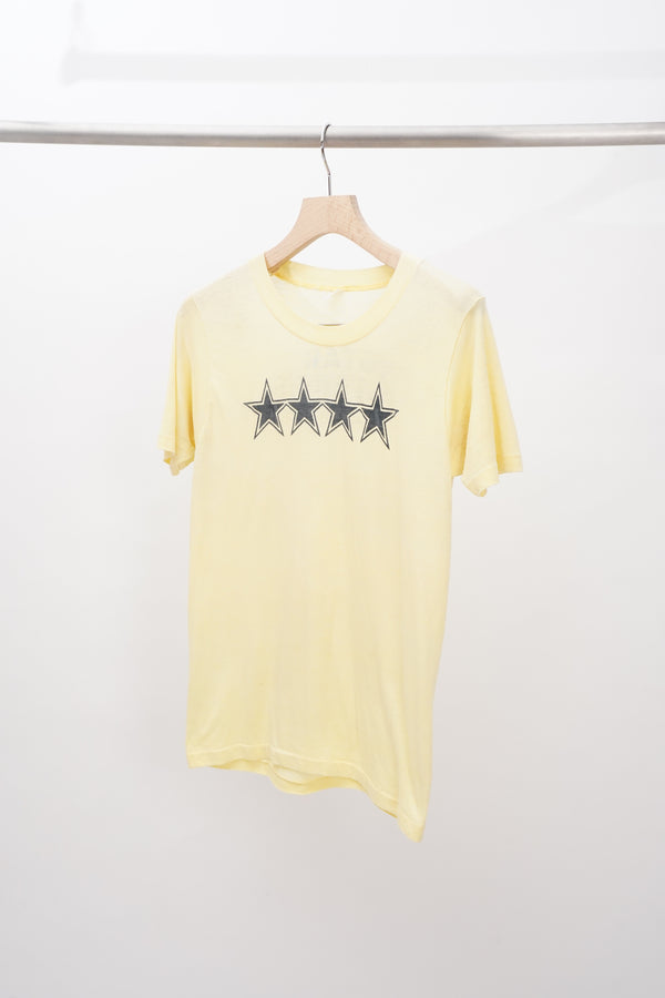 70's "UNKNOWN" -"4STAR TENNIS ACADEMY" Print S/S Tee-