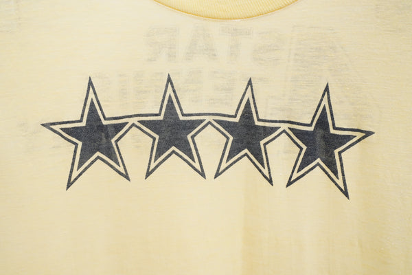 70's "UNKNOWN" -"4STAR TENNIS ACADEMY" Print S/S Tee-